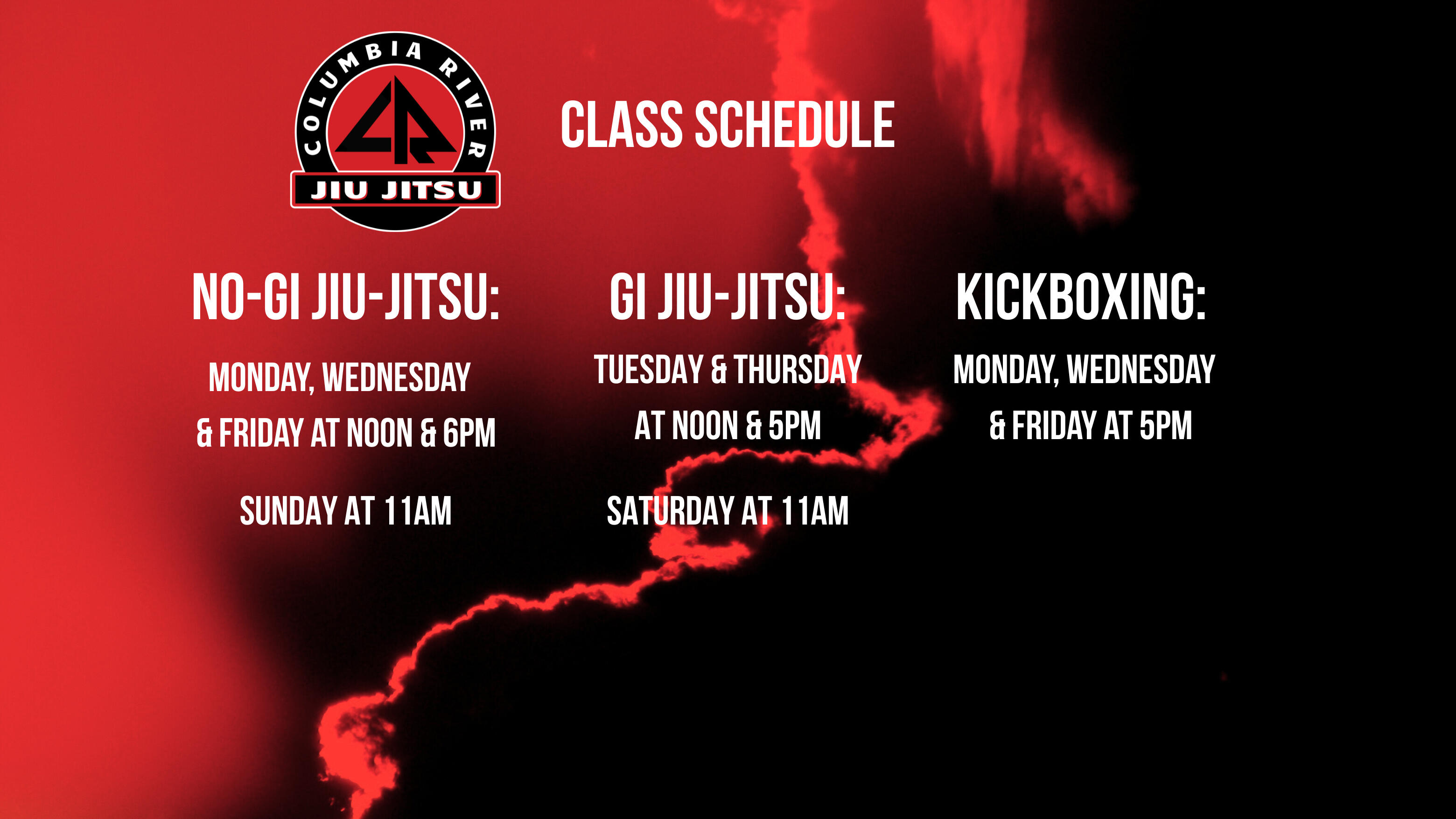 Columbia River Jiu Jitsu Schedule Columbia River Jiu Jitsu Schedule picture