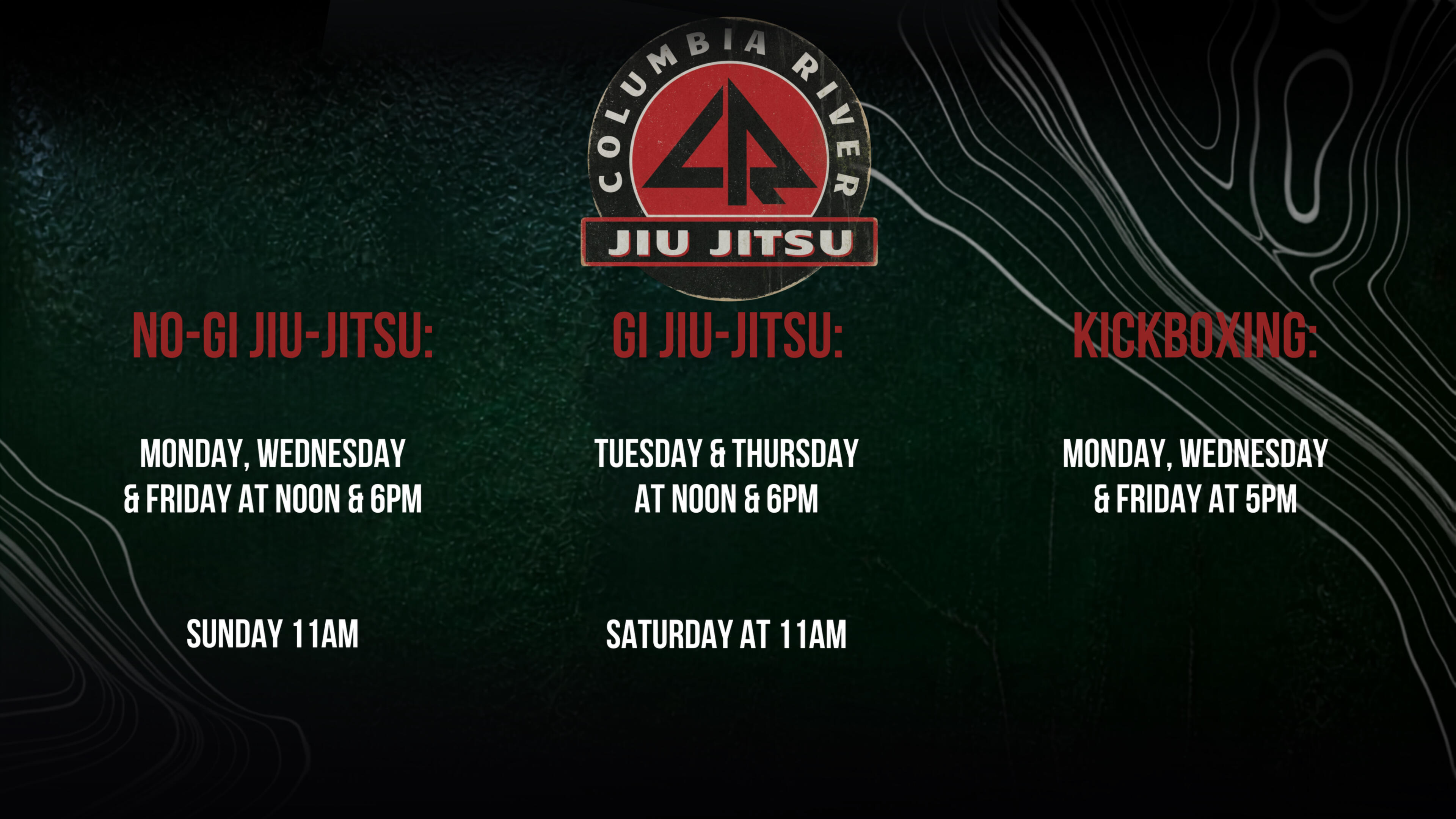 Columbia River Jiu Jitsu Schedule Columbia River Jiu Jitsu Schedule picture